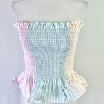 Petersyn New  Smocked Ruffle Tube Top Marianna Tutti Photo 9