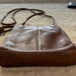 Fossil Vintage Brown Leather Crossbody Bag Heart Accent Women's Photo 2