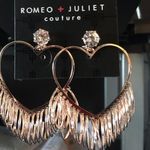 Romeo + Juliet Couture Romeo & Juliet Gold Heart with rotating rings & Cr Photo 0