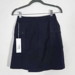 Bishop and Young Black Cargo Mini Wrap Skirt NWT Size XS Mini Black Military Skirt Photo 1