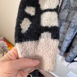 BLANK NYC Black Tan Giraffe Animal Print Duster Cardigan Sweater Womens M Cozy Photo 6