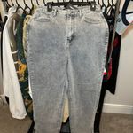 Pretty Little Thing Washed Grey Split Hem Straight Leg Jeans Photo 2