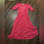 AUGUSTE Daphne Tie Sleeve Dress boho REVOLVE floral classic casual winter $248 Red Size 6 Photo 5
