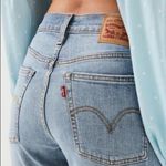 Levi's WEDGIE Skinny Button Fly Distressed Raw Hem High Rise Jeans Size 29 Photo 2