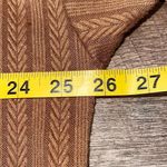 Pink Lily Pink Lilly Womens Knit Herringbone Textured Button Front Blouse Chestnut Medium Photo 6