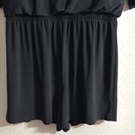 Emma & Michele  Black Draped Romper Photo 6