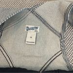 Duluth Trading Bibs Railroad Pin Stripe Rootstock Gardening Shorts Overalls XL Blue Photo 6