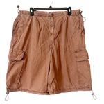 Urban Outfitters  Tan Cargo Shorts‎ Relaxed Fit Women’s Size XL Photo 0