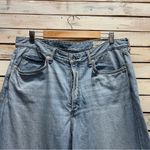 Rag and Bone  Logan Wide Leg Jeans Light Tone Linen High Rise 90s Y2K Sz 32 Photo 6