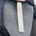 Free People Denim Mini Skirt Blue Size 4 Straight Stretch Short Geometric Print Photo 8