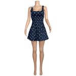 Hill House Cher Mini Dress, Navy Floral Jacquard, XS Photo 5