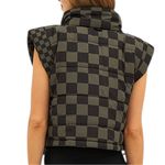 Beach Riot NWT Women’s Size XS Black Gray Canyon Puffer Vest Photo 2