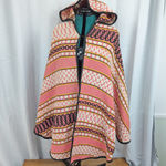 Handmade Vintage  Blanket Hooded Cape Photo 1