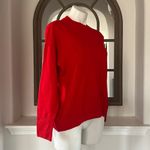 Vince Camuto Cozy Long Sleeve Extend Shoulder Sweater, Bright Cherry Size S NWT Photo 3