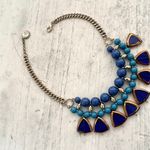 Jessica Simpson blue statement choker necklace Photo 9