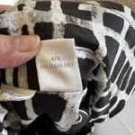 Spiegel Jacket Womens Sz 10 White Black Gray Print Double Breasted Trench Style Photo 5