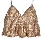 Love, Bonito Padded Babydoll Pleated Camisole Top Size Large or US 8 NWT Tan Photo 6