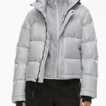 Aritzia Pearl Grey Shorty Super Puff Jacket Photo 0