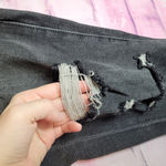 BLANK NYC  THE MADISON CROP FADED BLACK OPEN DISTRESSED RAW ANKLE JEANS 31 NWT Photo 4