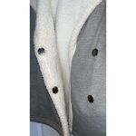 Ideology  Grey Cotton Coat with Faux Shearing and Hood- Small Photo 4