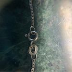 Sterling Silver Gothic Sunburst Top Cross Pendant Necklace Hinge 22” VTG garnet Photo 3