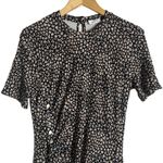 Paco Rabanne Black Floral Jersey Short Sleeve Crewneck Midi Dress Size XXL Photo 6