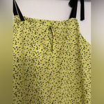 Topshop NWT  Floral Print Drop Waist MIDI Dress, Size 6 US Women’s “Lime” Color Photo 8