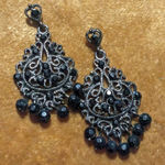 Black Chandelier Earrings Photo 0