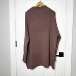 Free People Ottoman Slouchy Ribbed Tunic Sweater Nutmeg Mauve Size Large Photo 7