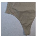 Dress Forum Ribbed Thong Bodysuit Tank – Women's S Beige Photo 7