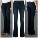 J Brand J. Brand Janey Dark Wash Flare‎ Leg Blue Jeans in Metropol Photo 1