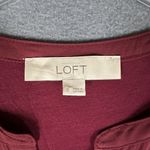 Loft Blouse Womens Small Long Sleeve Split Neck Pullover Lightweight Top Photo 5