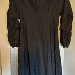 Boohoo  Black Eyelet Midi Dress Photo 0