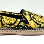 Versace NWB Barocco Print Espadrille 38.5EU in Nero Photo 5
