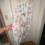 Cost Plus World Market Orange and White Floral Romper Size undefined Photo 6