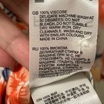 Reiss  Elle Floral Coral White Tie Blouse (2) Photo 9