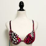 Sunsets Temptress Push Up Underwire Ruched Waistband Bikini Small Ivory Brown Photo 1