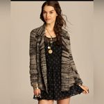 Free People Black and Tan Cardigan Photo 4