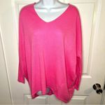 Red Dress Miracle I’ll Wait For You Relaxed Dolman Knit Sweater Top Pink ML Pink Size L Photo 2