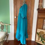 Karlie  Poplin Cotton Maxi Prairie Peasant Puff Sleeve Ruffle Dress - Sz M 🧡🎀 Photo 5