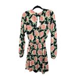 Show Me Your Mumu Long Sleeve Pink Black Floral Print Rainey Romper Size S Photo 1