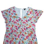 Torrid  Floral White Gauze Button Front Tea Length Dress US 2X Photo 2