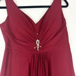 Ever Pretty  V-Neck High Low Chiffon Evening Party Dress Size US 6 Burgundy Photo 7