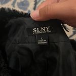 Slny  black fuzzy cardigan L Photo 7