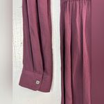 Maurice's  XS Smart Workwear Purple Mini Twisted Front Shirt Dress Photo 3