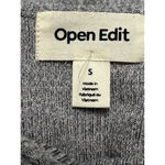 Open Edit Crop Top Marled Knit Sleeveless Scoop Neck Stretchable Gray Small NWOT Photo 6