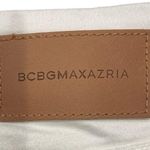 BCBG MaxAzria White Crop Button Fly Jeans Photo 3