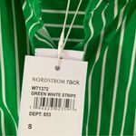 Walter Baker Cut Out Midriff Cotton Meera Dress Green Kelly Stripe size S NWT Photo 8