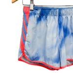 Adidas  Climalite Athletic Running Tie Dye Striped High Waisted Workout Shorts Photo 2