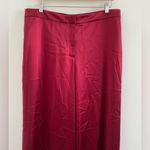 Lafayette 148 New York Scarlet Red Satin Wide Photo 3